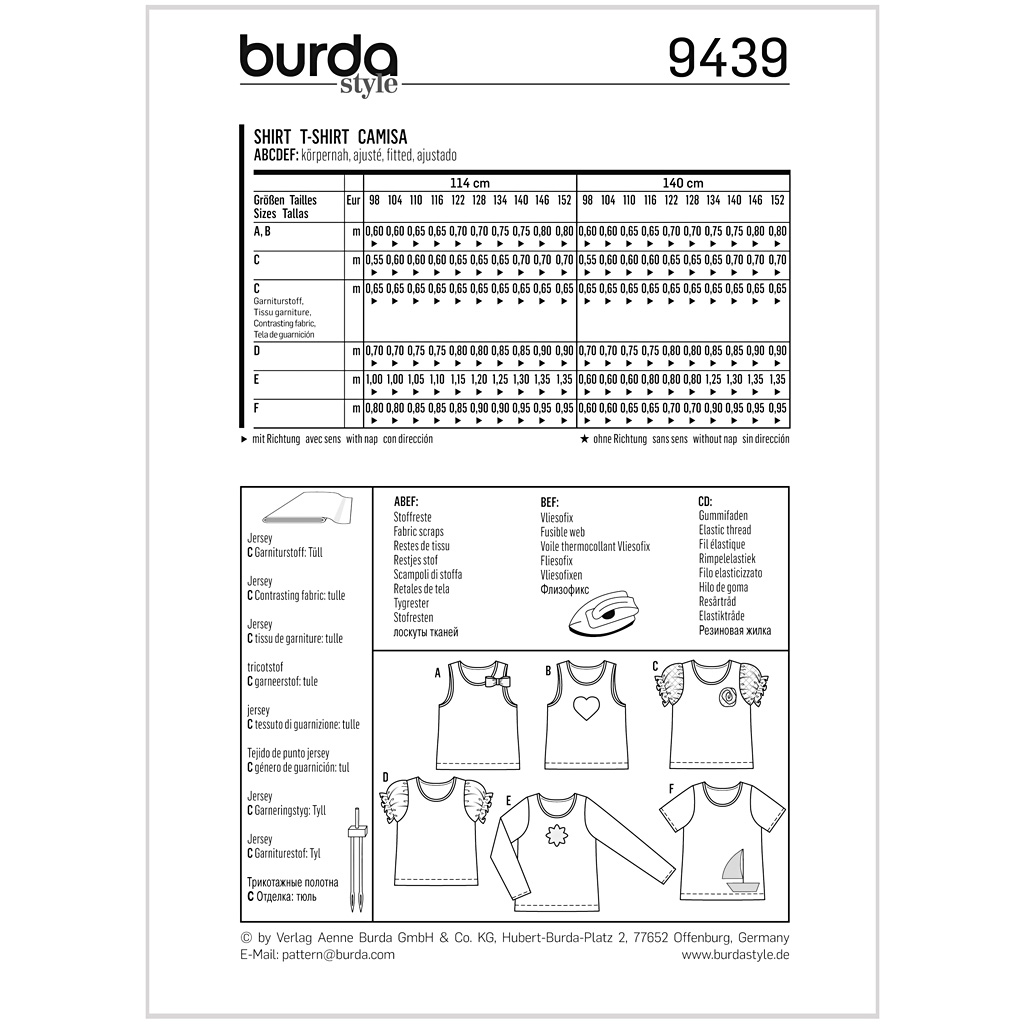 Burda Mønster, Shirt, 1stk. - Billede 2