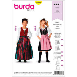 Burda Mønster Børn, Dirndl, Str 104-140