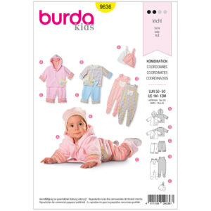 Burda Mønster Børn, Kombination, Str 56-80