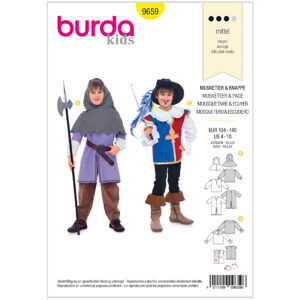 Burda Mønster børn, Musketer. str 104-140