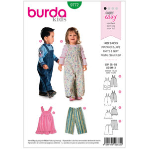 Burda Mønster Børn, bukser og kjole Str. 68-98