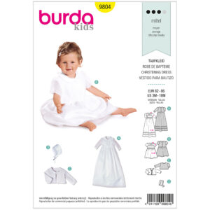 Burda Mønster Børn, Dåbskjole, Str 62-86