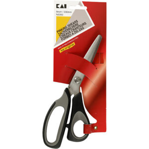Kai 9" Zig Zag Saks, sort, 1 stk.