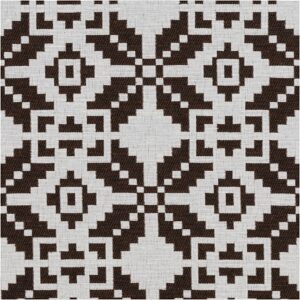 Jacquard m/ diagonale tern Kastanje