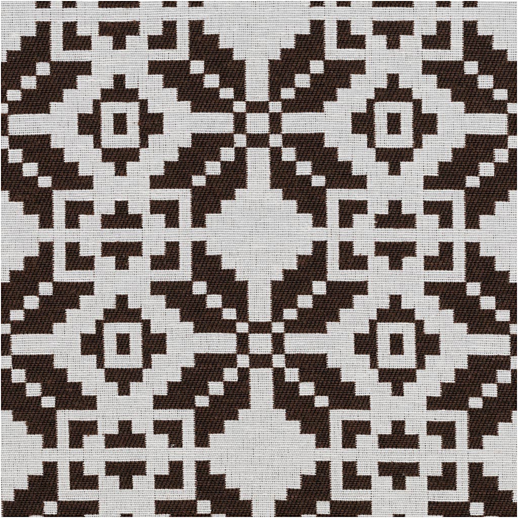 Jacquard m/ diagonale tern Kastanje