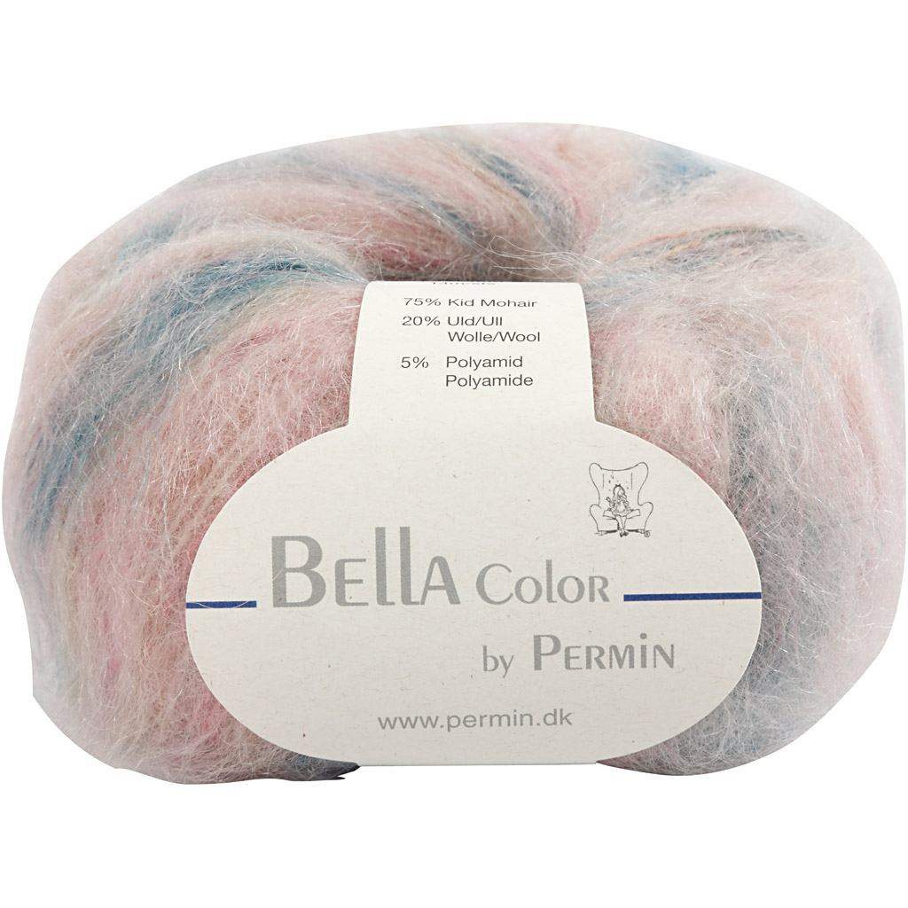 Bella Color Kid mohair Rosa