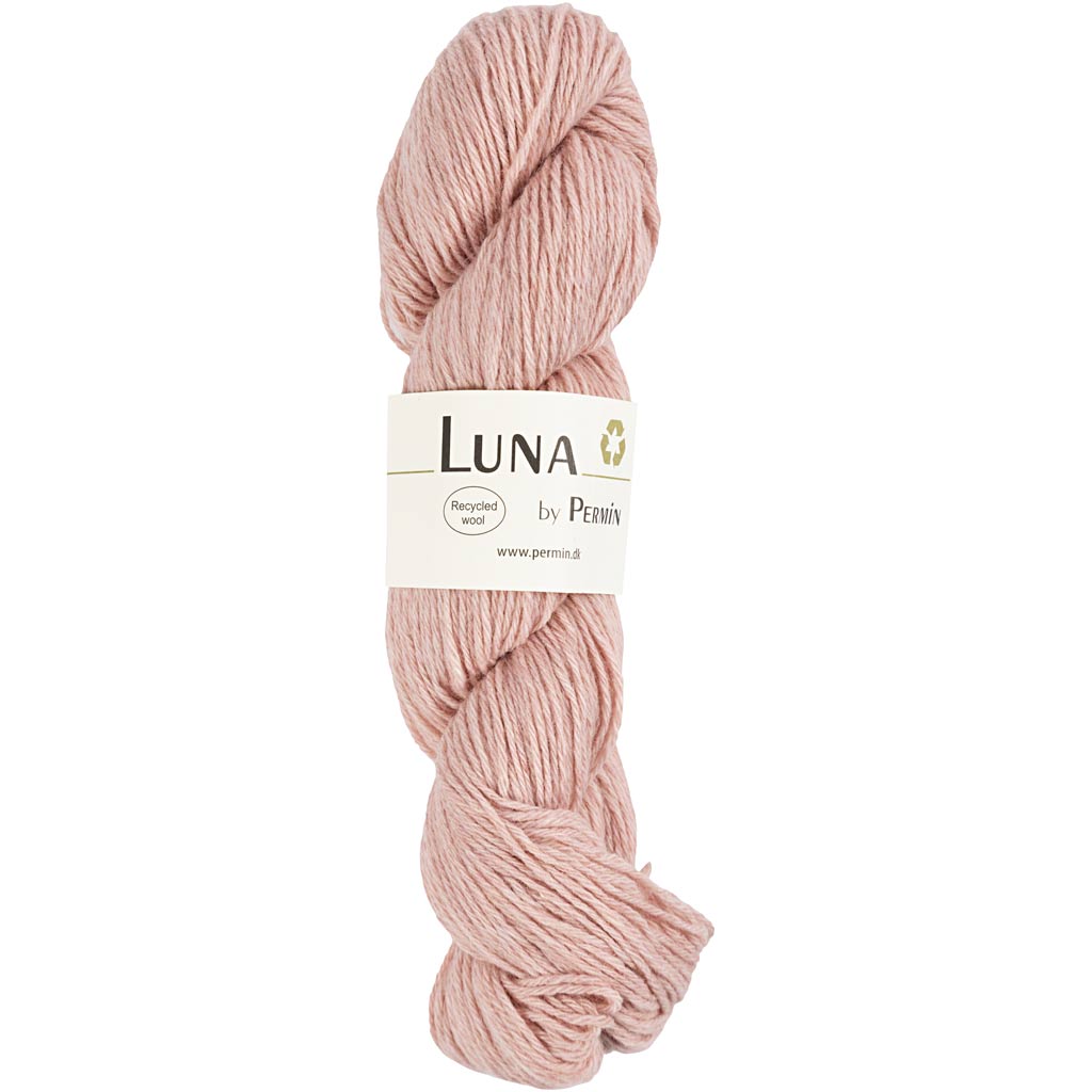 Luna 100% Recycled uld Gammel rosa