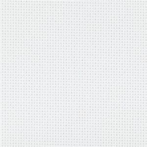 AIDA stof 55 tern pr. 10cm Til broderi, Hvid