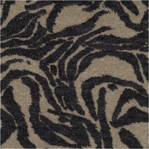 Lurex strik m/ zebra print Army