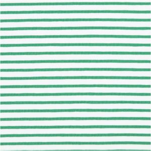 Stribet bomuldsjersey Forest green