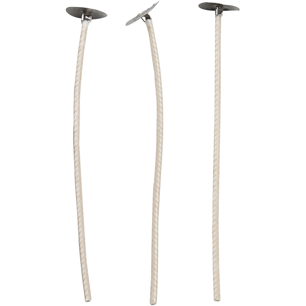 Vokset væge, L: 10 cm, tykkelse 2 mm, 50 stk./ 1 pk.