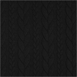 Quiltet jersey snoninger Sort