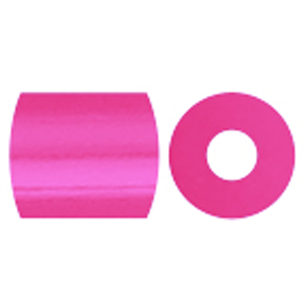 Rørperler, rosa (32222), str. 5x5 mm, hulstr. 2,5 mm, medium, 6000 stk./ 1 pk. - Billede 4