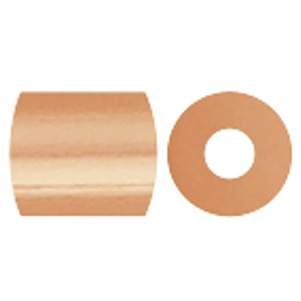 Rørperler, lys pudder (32228), str. 5x5 mm, hulstr. 2,5 mm, medium, 6000 stk./ 1 pk. - Billede 4