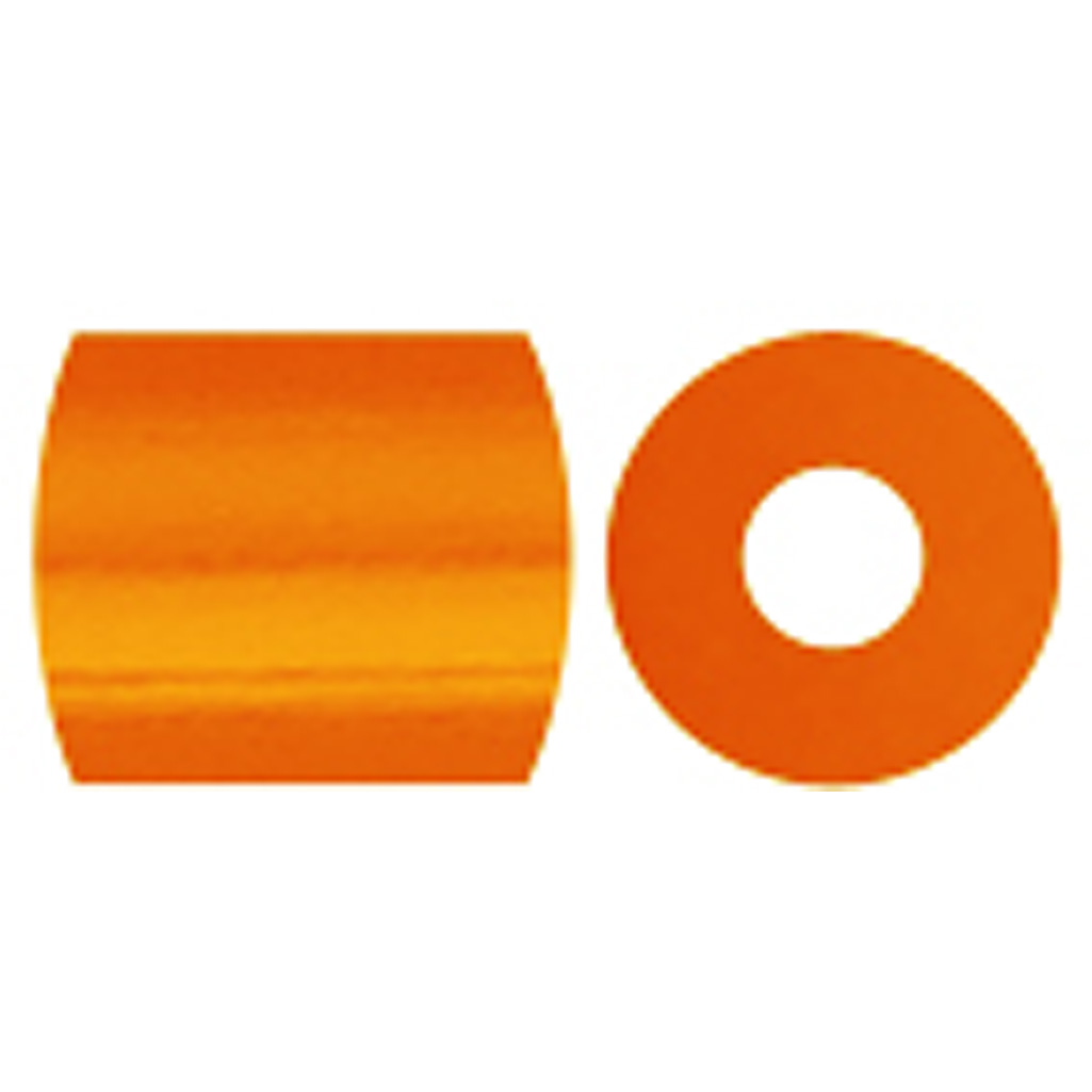 Rørperler, klar orange (32233), str. 5x5 mm, hulstr. 2,5 mm, medium, 1100 stk./ 1 pk. - Billede 4