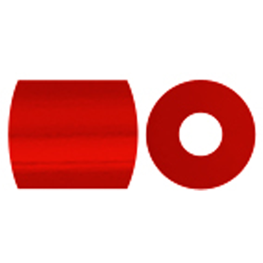 Rørperler, lys rød (32225), str. 5x5 mm, hulstr. 2,5 mm, medium, 1100 stk./ 1 pk. - Billede 4