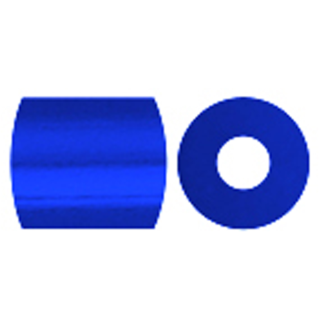 Rørperler, mørk blå (32232), str. 5x5 mm, hulstr. 2,5 mm, medium, 1100 stk./ 1 pk. - Billede 4