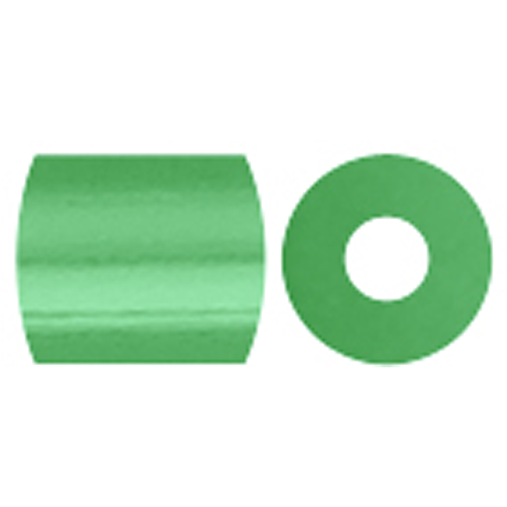 Rørperler, grøn perlemor (32240), str. 5x5 mm, hulstr. 2,5 mm, medium, 1100 stk./ 1 pk. - Billede 4