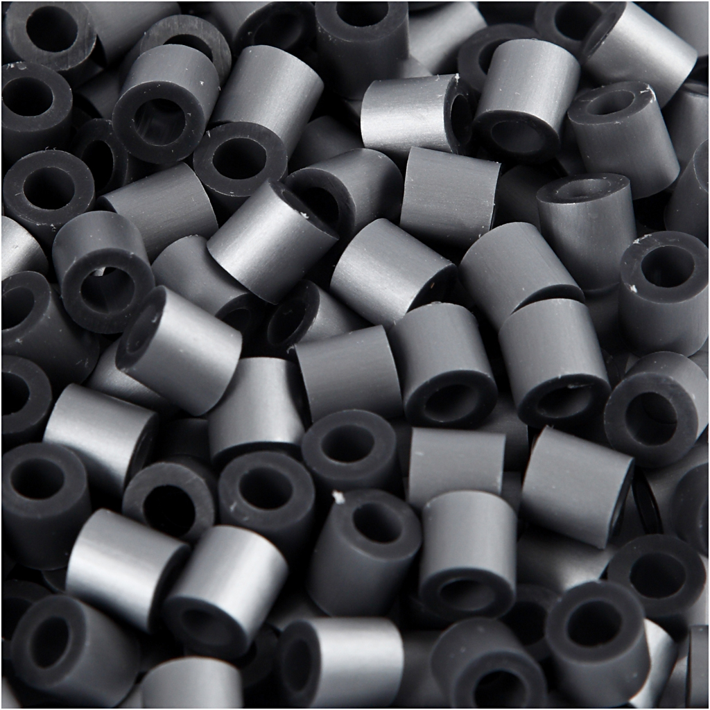 Rørperler, sølv (32262), str. 5x5 mm, hulstr. 2,5 mm, medium, 1100 stk./ 1 pk. - Billede 3