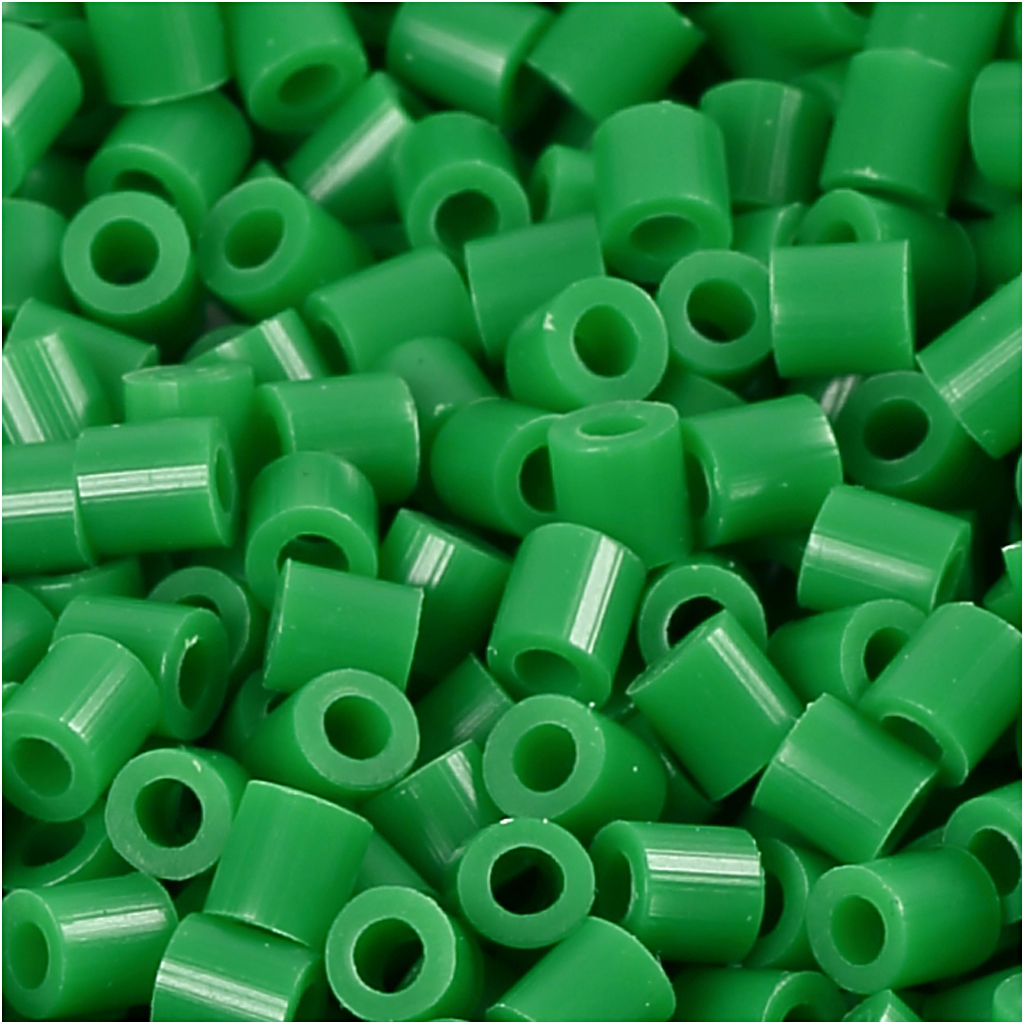 PhotoPearls, grøn (16), str. 5x5 mm, hulstr. 2,5 mm, medium, 1100 stk./ 1 pk. - Billede 3