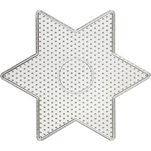 Perleplade, transparent, str. 15x15 cm, 1 stk.
