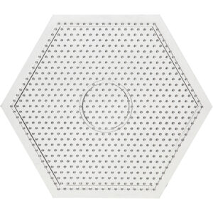Perleplade, transparent, str. 15x15 cm, 1 stk.