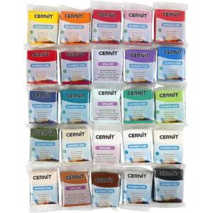Cernit, ass. farver, 25x56 g/ 1 pk.