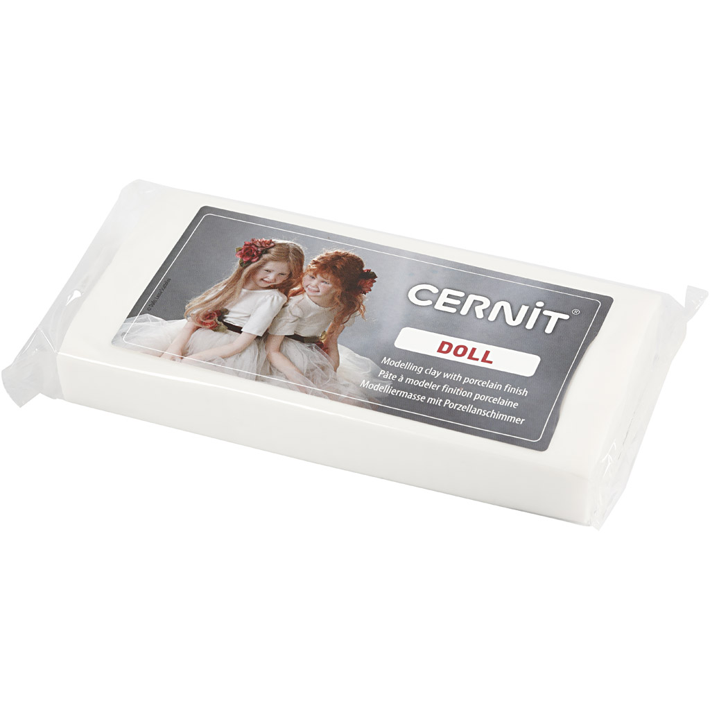 Cernit, hvid, 500 g/ 1 pk. - Billede 2