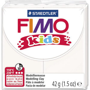 FIMO® Kids ler, hvid, 42 g/ 1 pk.
