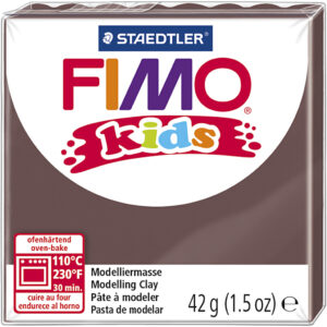 FIMO® Kids ler, brun, 42 g/ 1 pk.