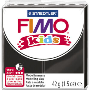 FIMO® Kids ler, sort, 42 g/ 1 pk.