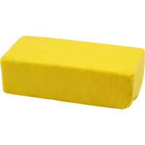 Soft Clay Modellervoks, gul, str. 13x6x4 cm, 500 g/ 1 pk.