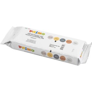 Selvhærdende ler, gul okker, 1000 g/ 1 pk.