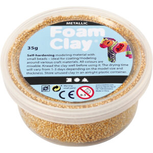 Foam Clay®, guld, metallic, 35 g/ 1 ds.