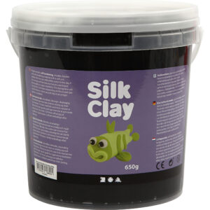 Silk Clay®, sort, 650 g/ 1 spand
