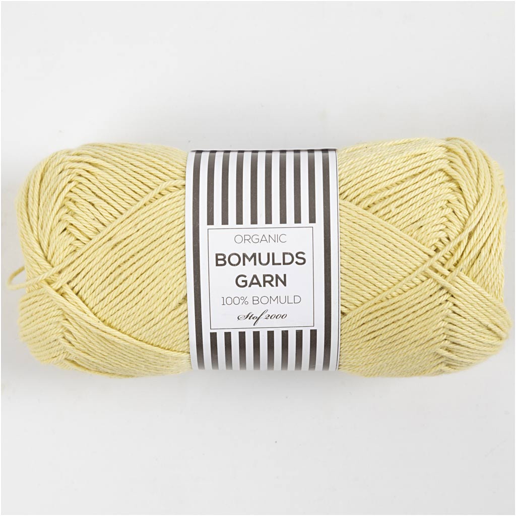 Bomuldsgarn Organic 8/4 Amarillo gul