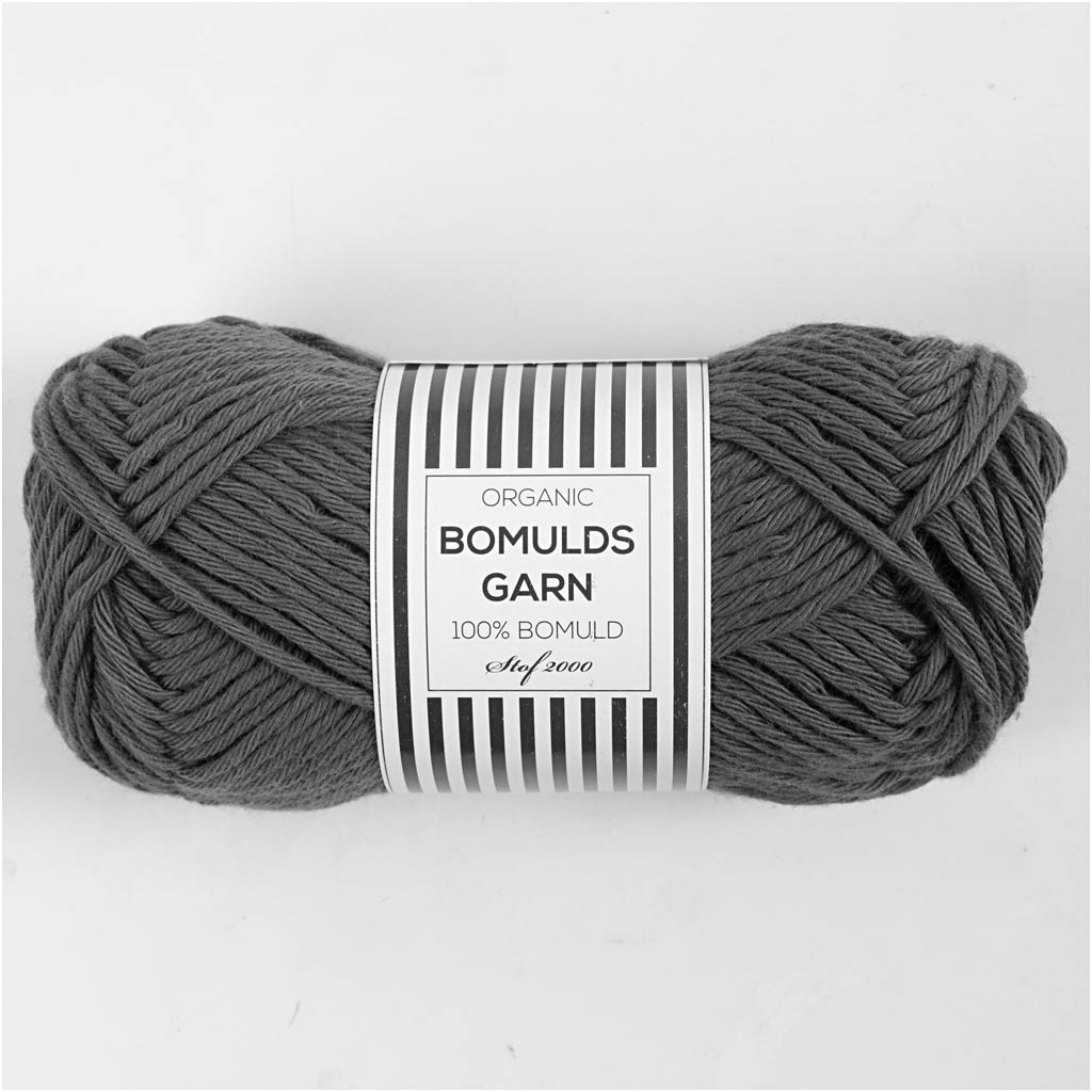 Bomuldsgarn Organic 8/8 Stålgrå
