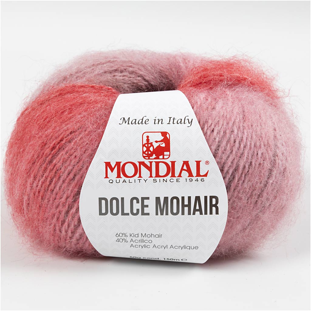 Dolce mohair Multi Støvet blomme