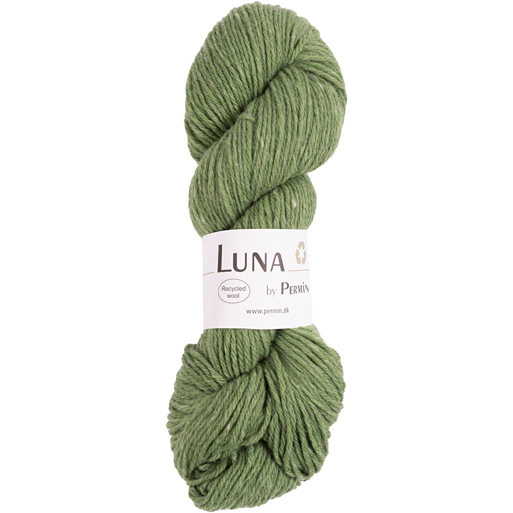 Luna 100% Recycled uld Trætopgrøn