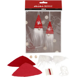 Mini DIY Kit, Hængende næsenisser, H: 11 cm, 1 sæt
