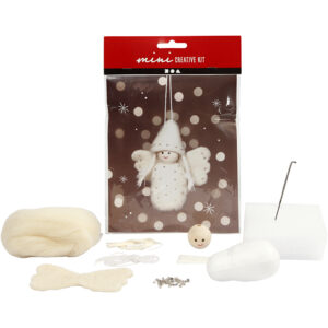 Mini DIY Kit, engel, H: 10 cm, 1 sæt